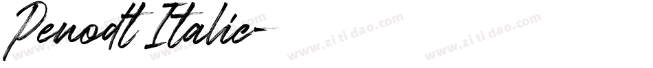 Penodt Italic字体转换